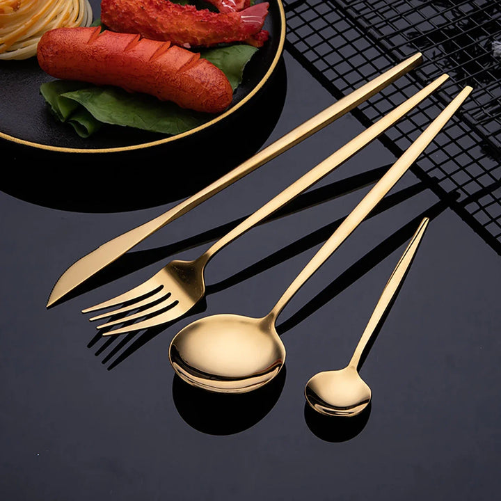 30-Piece Elegant Stainless Steel Set