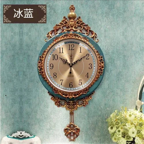 Large Luxury Gold Wall Clock Living Room Silent Creative Swing Wall watches Bedroom Quartz Clocks Wall Home Decor