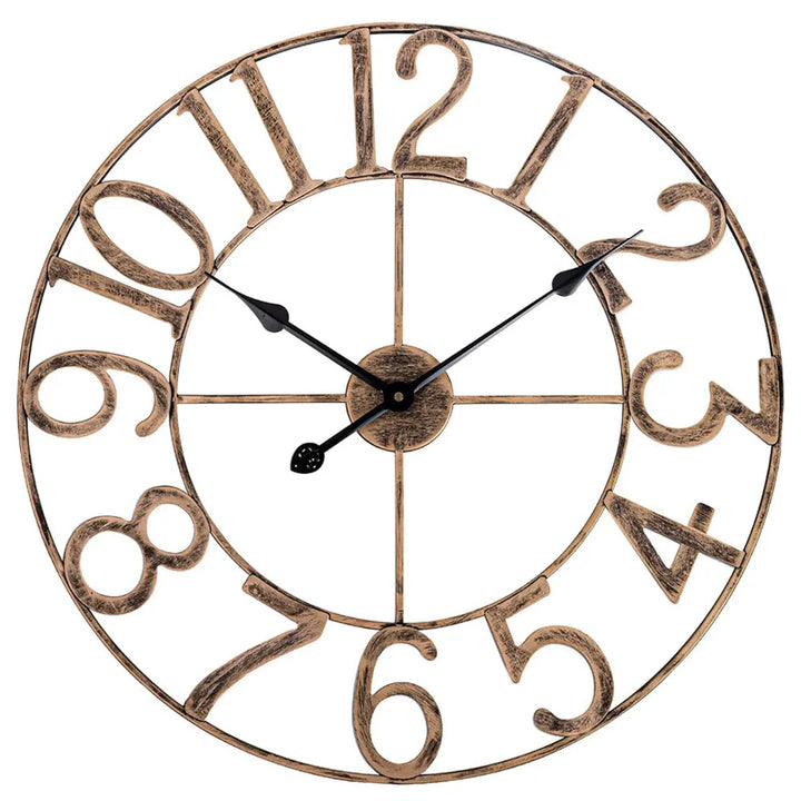 Large 3D Roman Numerals Wall Clock