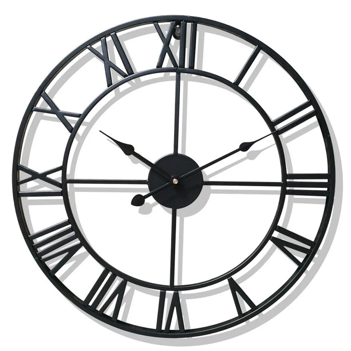 Large 3D Roman Numerals Wall Clock