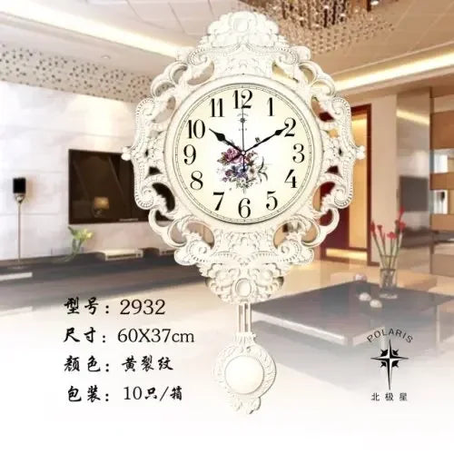 Large Luxury Gold Wall Clock Living Room Silent Creative Swing Wall watches Bedroom Quartz Clocks Wall Home Decor