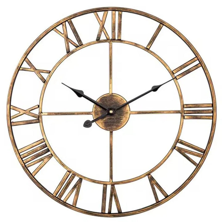 Large 3D Roman Numerals Wall Clock