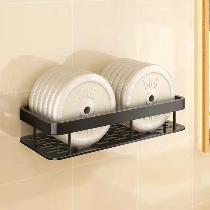 Punch-free Wall Mounted Bathroom Storage Organizer Shelf Shampoo Makeup Storage Rack For Kitchen Bathroom Accessories