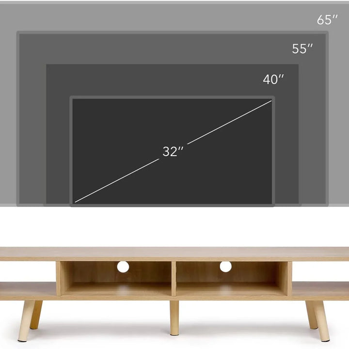 Modern TV Stand with Storage – Fits TVs up to 65