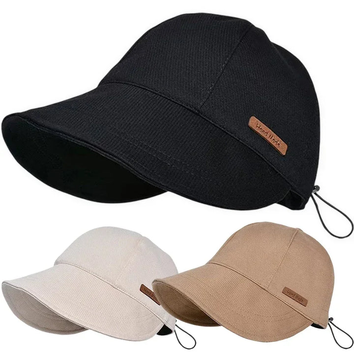 Elegant Wide Brim Sun Hat – Foldable & Adjustable UV Protection Hat