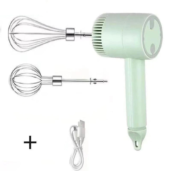 Portable 4-in-1 Electric Hand Mixer – Blender, Milk Frother, Egg Beater & Dough Kneader